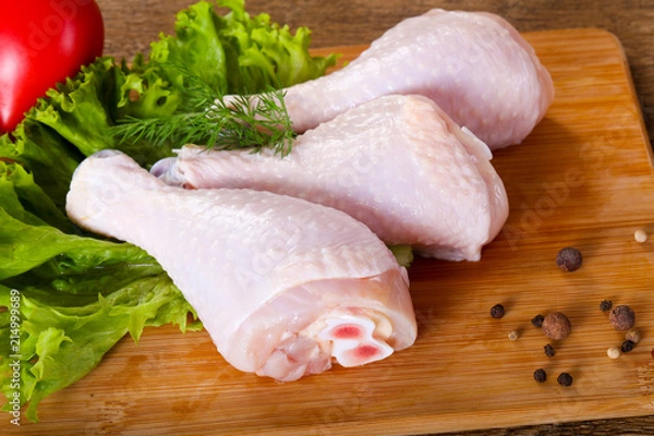 Obraz Raw chicken legs