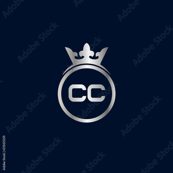 Obraz Initial Letter CC Logo Template Design