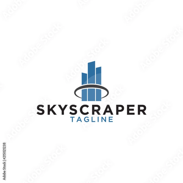 Obraz Skyscraper logo design template