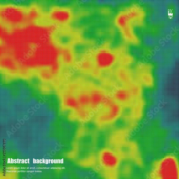 Fototapeta Colored heat map for temperature. Eps10 Vector illustration