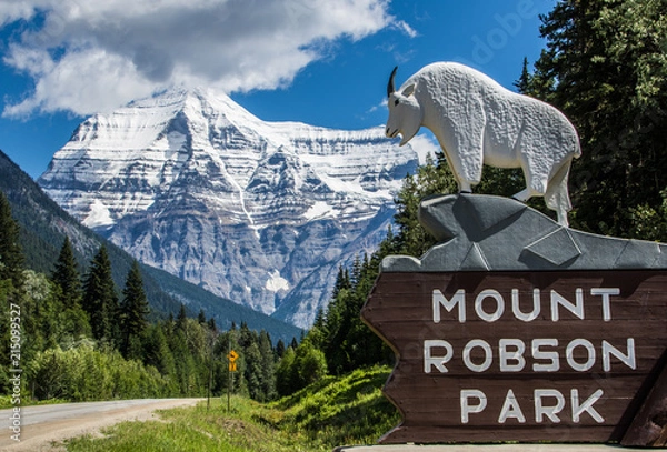 Obraz Mount Robson Sign