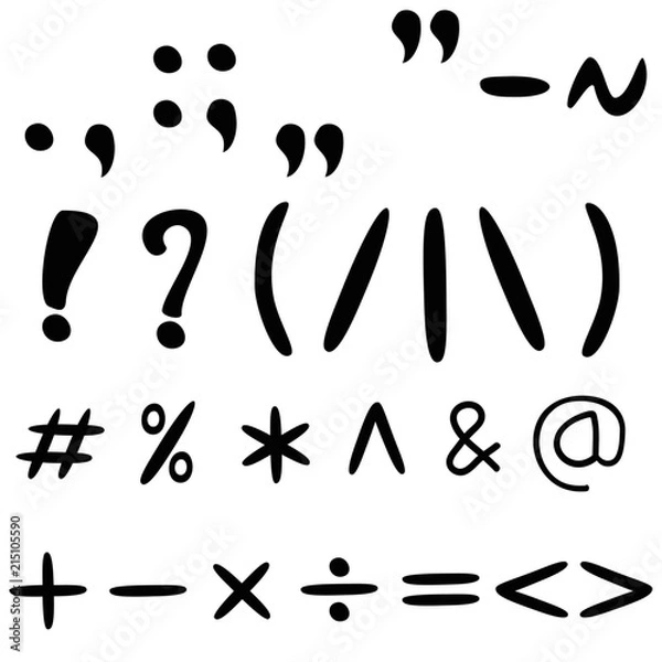 Obraz Keyboard symbols