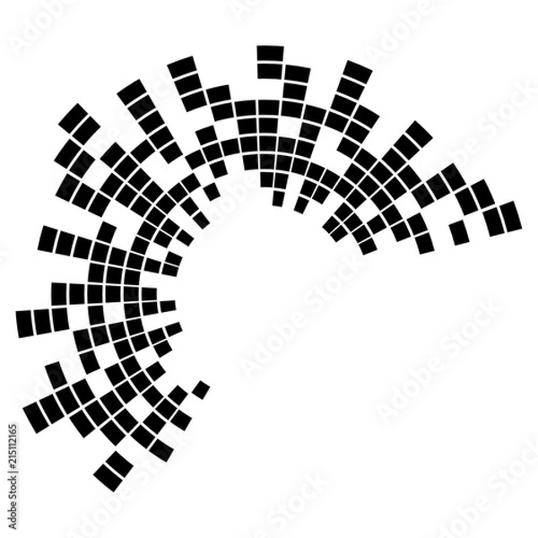 Obraz Abstract music equalizer on isolated background. Vector illustration for your design.