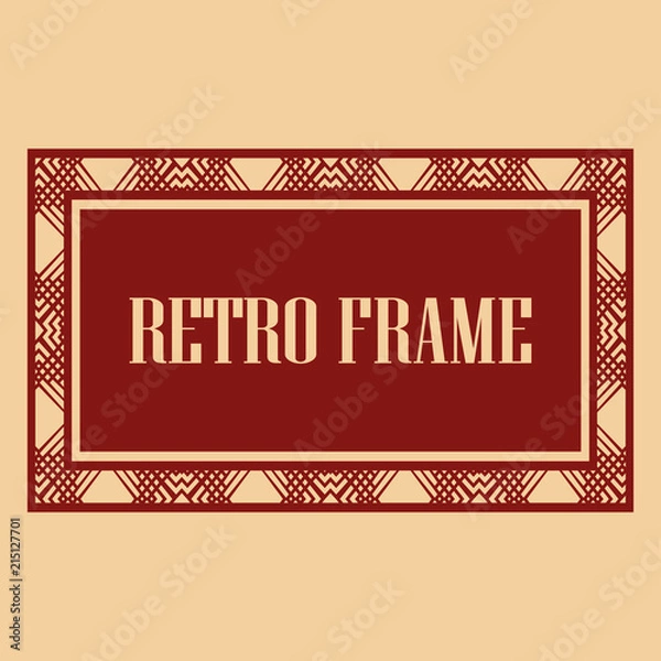 Fototapeta Art Deco Frame