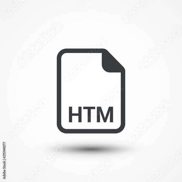 Fototapeta HTM | HTML file extension icon