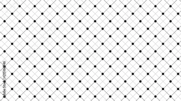 Obraz Black and white grid background