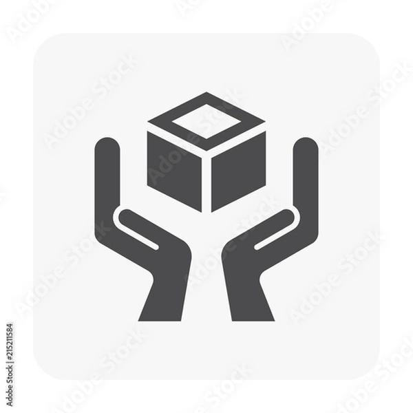 Fototapeta packaging symbol black