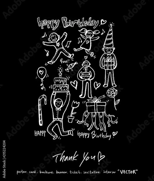 Fototapeta 인사말 / 손으로 쓴 글씨체