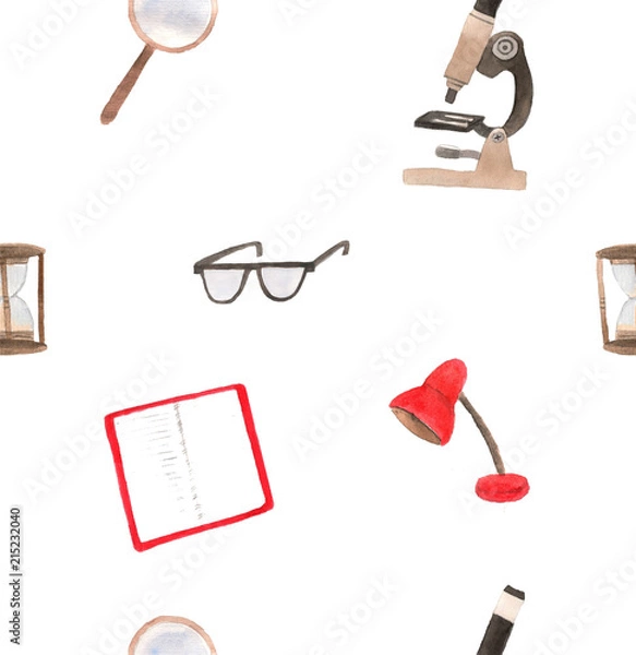 Obraz Scientific work elements.