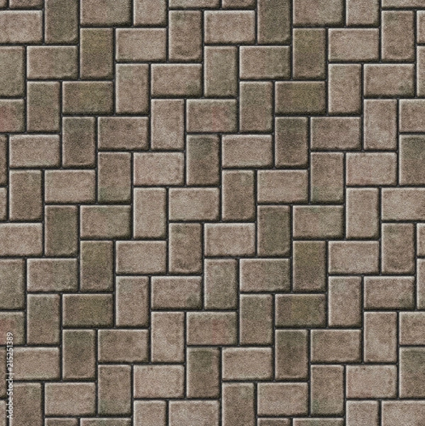 Obraz Herringbone pattern paving seamless texture