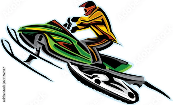 Fototapeta Snowmobile