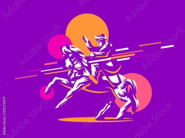Fototapeta Napoleon on horseback. 