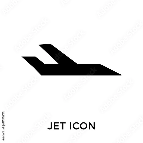 Obraz jet icon isolated on white background. Simple and editable jet icons. Modern icon vector illustration.