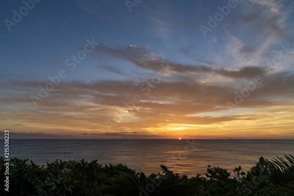 Obraz 沖縄の夕日1