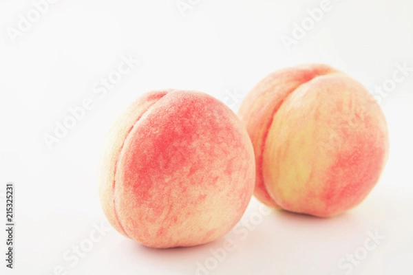 Obraz 山梨産の白桃　2個　日本産