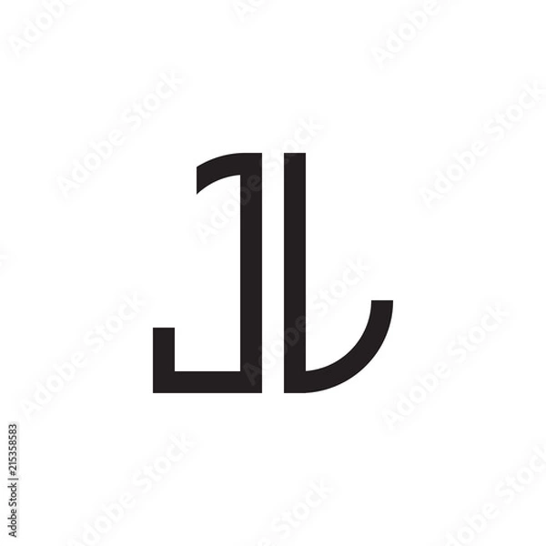 Obraz two letter monogram logo