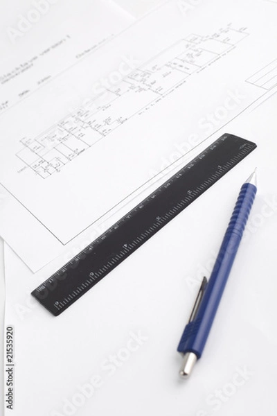 Fototapeta Electricity sheme