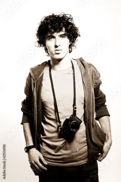 Fototapeta Man with Camera