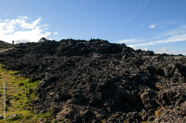 Fototapeta Krafla é um sistema vulcânico com um diâmetro de aproximadamente 20 quilometros situado na região de Mývatn, norte da Islândia