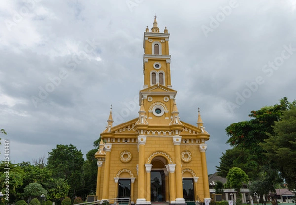 Fototapeta タイ・アユタヤ・セント・ジョセフ・カトリック・教会