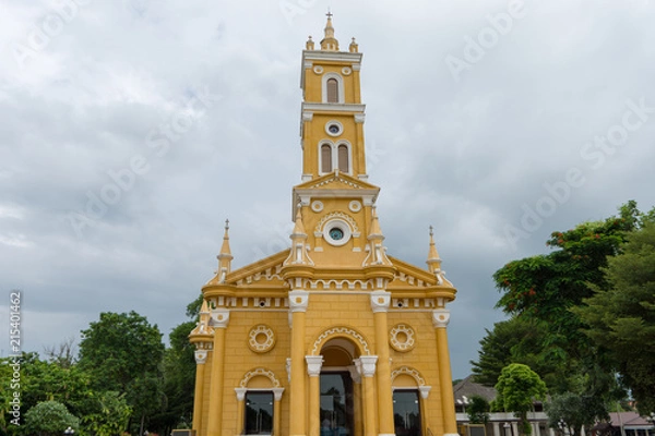 Fototapeta タイ・アユタヤ・セント・ジョセフ・カトリック・教会