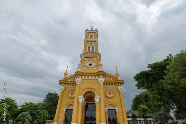 Fototapeta タイ・アユタヤ・セント・ジョセフ・カトリック・教会