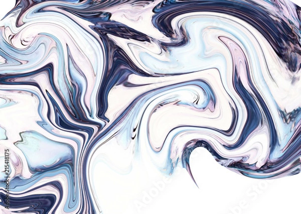 Fototapeta Abstract texture background. Marble creative art. Digital painting colorful artwork. Acrylic psychedelic drawing.