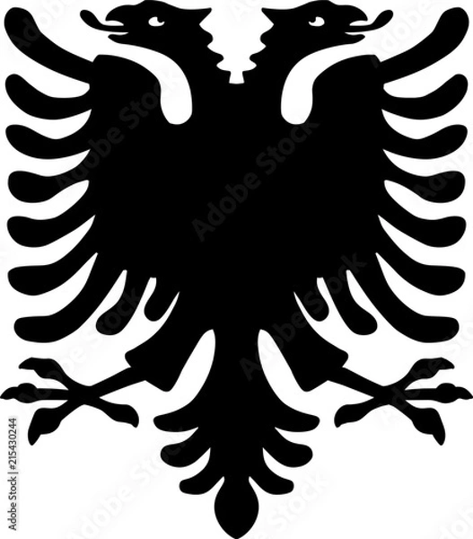 Fototapeta Albanian Eagle Double Headed