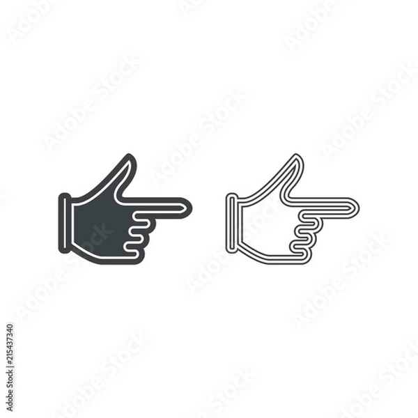 Obraz Hand Vector Icon