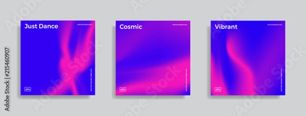 Fototapeta design template with vibrant gradient shapes