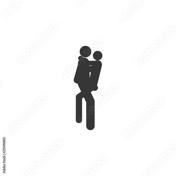 Fototapeta sex posture symbol icon vector