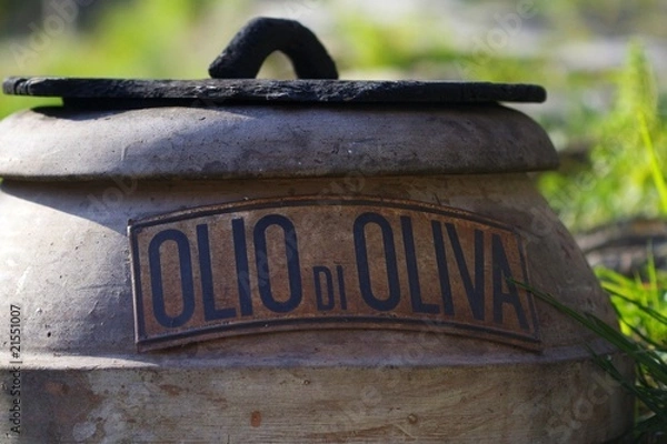 Fototapeta Vecchio contenitore per olio