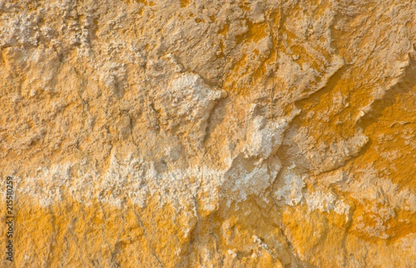 Fototapeta Salt stains on soil surface