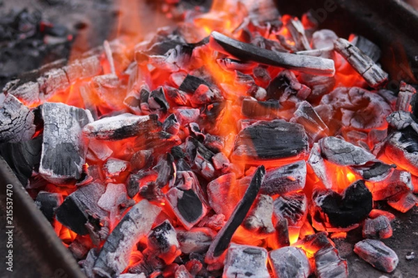 Fototapeta burning coals
