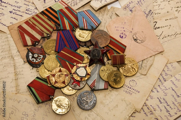Obraz medals and letters