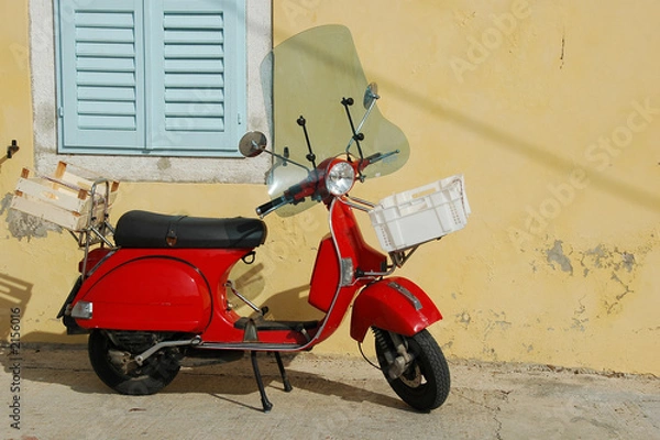 Obraz red scooter