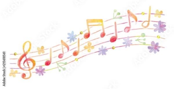 Fototapeta 音符のイラスト