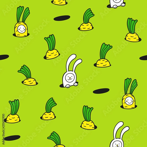 Fototapeta  Baby carrot seamless pattern