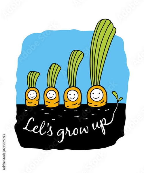 Fototapeta let's grow up