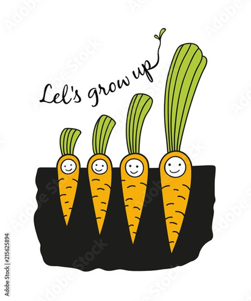 Fototapeta let's grow up