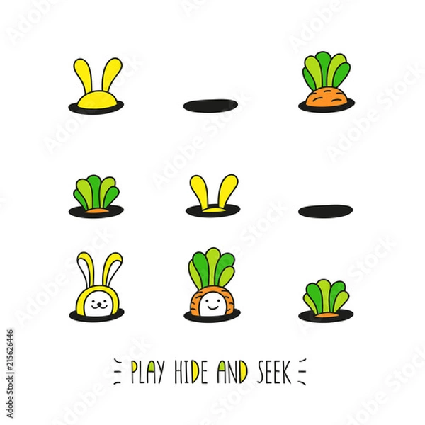 Fototapeta Play hide and seek. 
