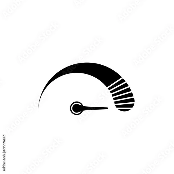 Fototapeta Speed icon flat. Vector illustration