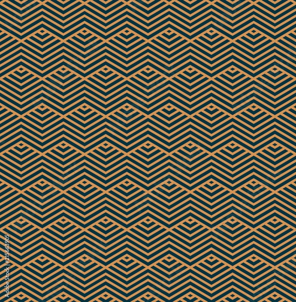 Fototapeta Vector seamless pattern. Modern stylish abstract texture. Repeating geometric tiles from striped elements