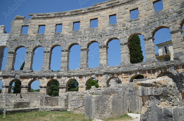 Fototapeta Amfiteatr rzymski w Puli, Istria, Chorwacja