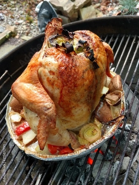 Obraz Charcoal roasted checken