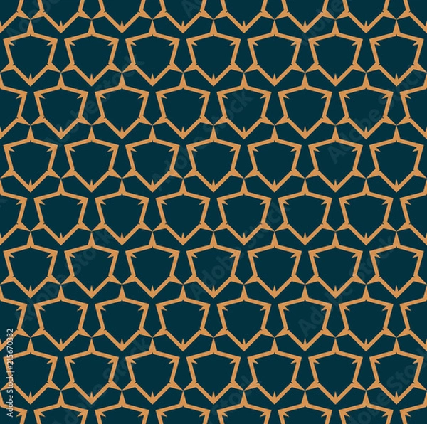 Fototapeta Vector seamless pattern. Modern stylish abstract texture. Repeating geometric tiles from striped elements