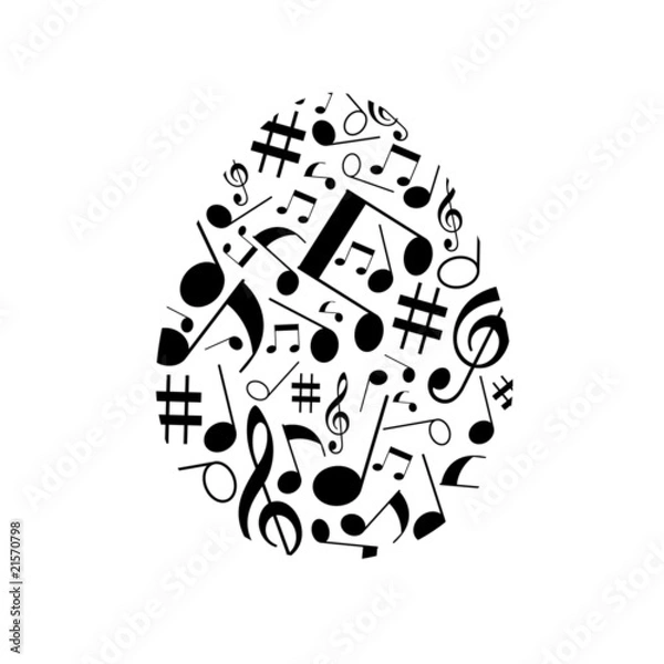 Obraz music Easter egg