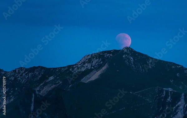 Obraz Blood Moon Rising Lunar Eclipse