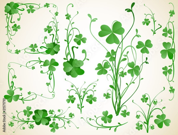 Obraz clover design elements
