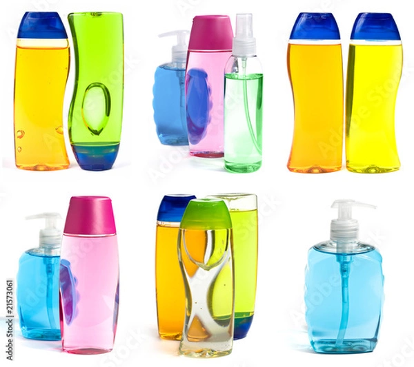 Obraz Soap Bottles Collage